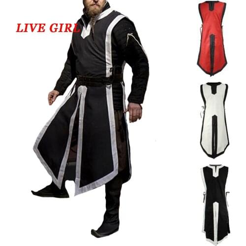 Adult Men Medieval Archer Warrior Hero Costume cosplay Outfit Roman Solider Armor Armour Larp Knight Clothing S-2XL
