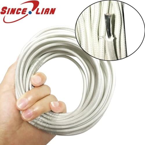 10M High temperature Mica Wire 1.5 square 2.5 4 6 Sqaure 300 degree Fire-Resistant Wire Silicone Rubber Braided Insulated Cable