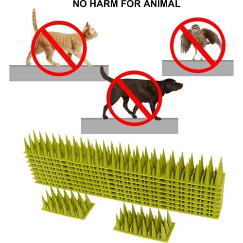 10pcs Repeller Bird And Pigeon Spikes Plastic Anti Bird Defender Spikes Bird Cat Squirrel Raccoon Scare Repeller Pest Control