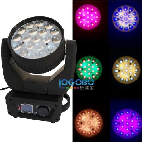 12Wx19 Aura Light Zoom Led Moving Head RGBW Wash Beam 14/25 Channel DMX Professional Martin Stage Light DJ Party Lighting Effect