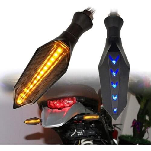 17LED Motorcycle Turn Signals Light 2835SMD Blinker Built Relay Motorcycle Flasher Turn Signal Indicators Light Bendable