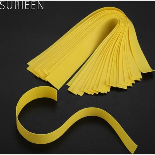 20pcs 0.45mm Thick Natural Latex Slingshots Flat Rubber Bands Strong Elastic Rubber Band Hunting Catapult 20mm/12mm Width Yellow