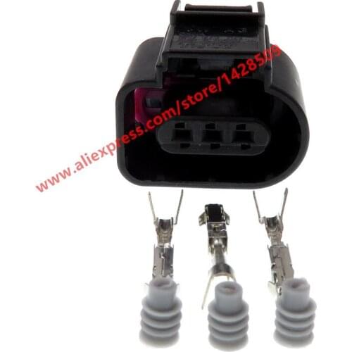 5 Sets 3 Pin 8K0 973 703 Compressor Air Conditioner Pressure Switch Connector Intake Pressure Sensor Plug For VW Audi