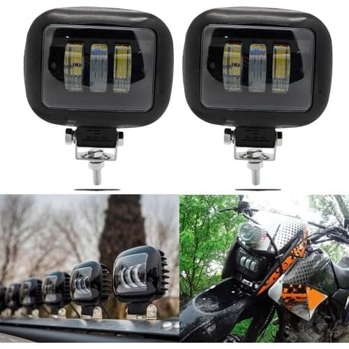 30W Universal LED Car Motorcycle LED Spotlights Parking Work Lamp For Jeep ATV SUV Moto 4X4 Led Offroad Light