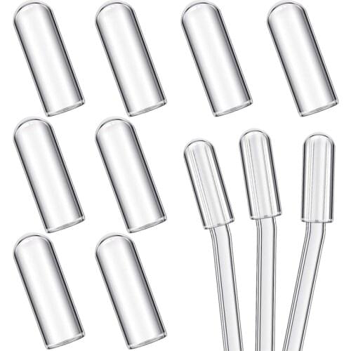 4Pcs Reusable Glass Straw Covers for Drinking Straw Tips Cap for 6/8/12mm Smoothie Stainless Steel Straws Glass Straws Lids Cap