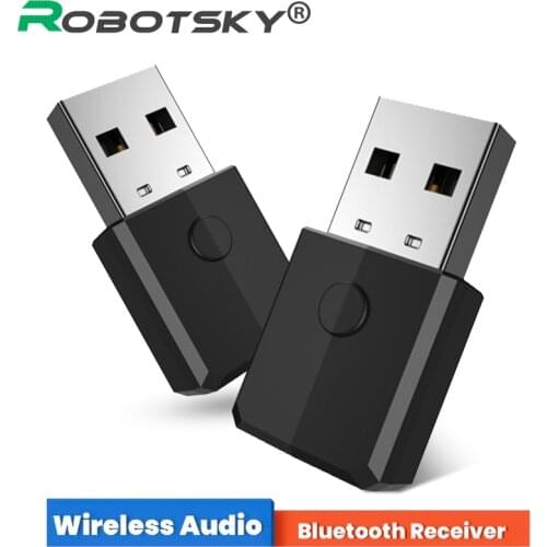 4 In 1 USB Bluetooth 5.0 Audio Transmitter Receiver TX/RX Mode 3.5MM Wireless AUX Audio Adapter Dongle For Desktop PC TV Car