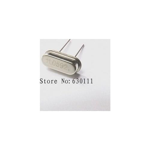 100PCS/LOT 49S type passive crystals 11.0592 crystals 11.0592MHz 11.0592 MHz Crystal Oscillator HC-49S