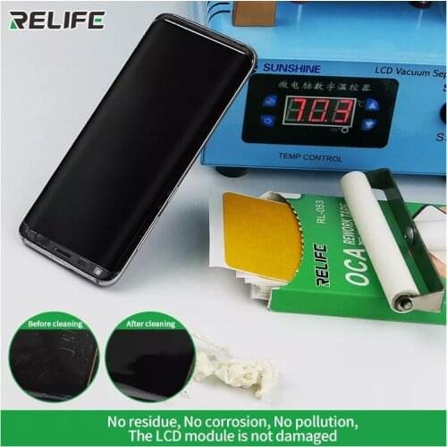 RL-053 50pcs/1box LCD Screen Remove OCA Rework Glue Tape for IPHONE Android Mobile smart Phone