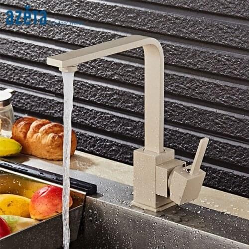 Azeta 360 Swivel Kitchen Faucet Paint Spraying Kitchen Sink Tap Single Handle Kitchen Mixer Deck Mounted Kitchen Faucet MK1204P