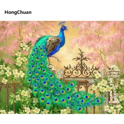 Wealthy PeacockMural 5D DIY Square/Round DiamondPainting MosaicCross EmbroideryHandicraft Home DecorationChristmas Gift New Year
