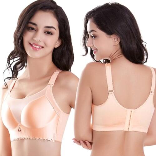 Glossy sexy gathering without rims push up to gather large size bra set