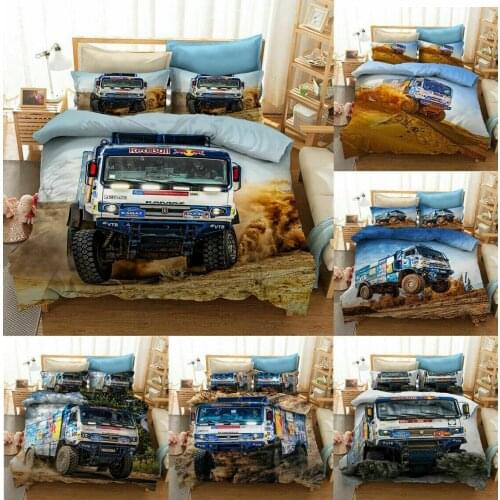 Off-road Vehicle Home Textile Pillow Case 3D Bed Linen Duvet Covers Comforter Bedding Sets Bed Set Home Decor Bedding