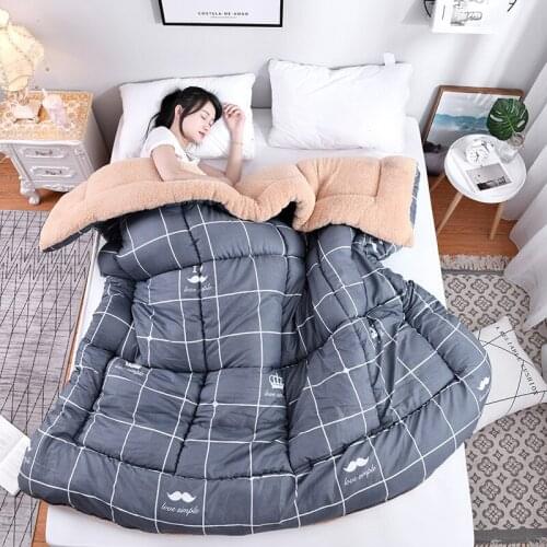 Home Textile Student Quilt Cashmere Lamb Velvet Warm Winter Spring Autumn Thick Healthy Colorful Comfortable Breathable Covering