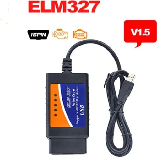 ELM327 Usb Code Scan Tool OBDII ELM 327 Scanner V1.5 Car Diagnostic Interface