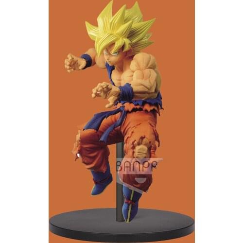 Bandai Animation Dragon Ball Super Saiyan Action Figures Son Goku PVC Model Toy Collection Ornaments Gifts for Children