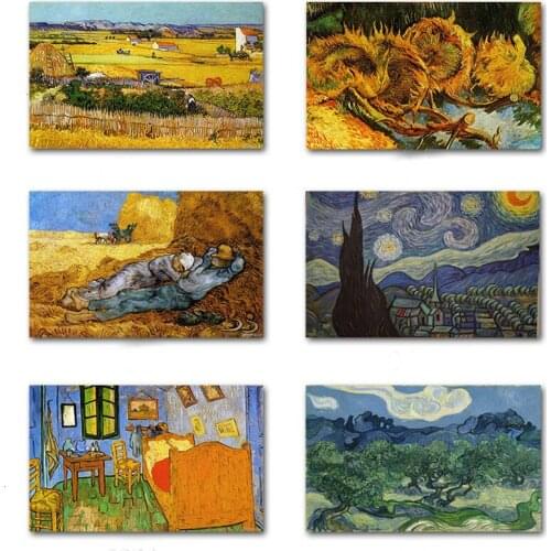 Van Gogh Cafe Terrace At Night Poster And Print Wall Art Canvas Pictures Painting Hot Modern Style Living Room Decoration Quadro