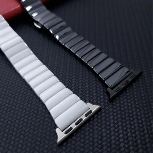 Slim Ceramic Strap for Apple Watch Band 6 5 4 40mm 44mm Sports Classic Bracelet for iWatch Series 6 3 38mm 42mm Belt Watchbands