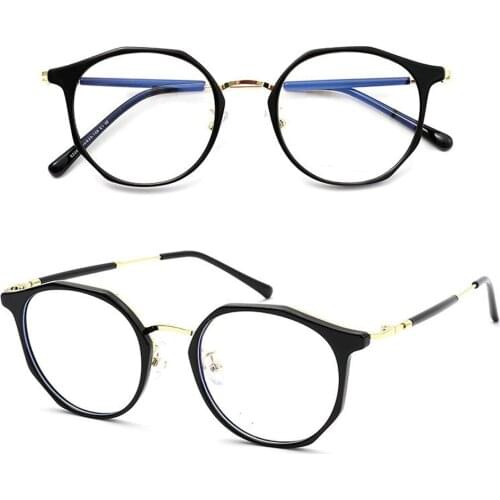 Fashion Men Women Ultralight Alloy Full-Rim Designer Frame Custom Made Myopia Glasses -1 to -6 and Reading Glasses 1 to 4