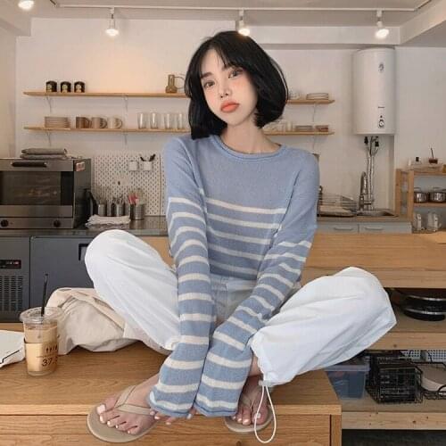 NEW Female Sweater Women pullover knitting overszie Long Sleeve Girls Tops Loose sweaters Knitted Outerwear thin sexy