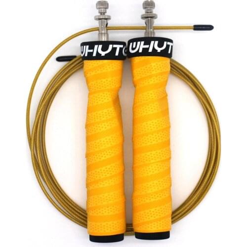 Crossfit Jump Rope Weighted Speed Skipping Rope Adjustable Wire with Extra Cable Ball Bearings Anti-Slip Handle