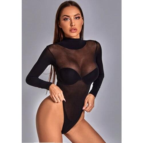 Sexy Stockings Bodysuit Women Tights Transparent Fishnet Stockings Rhinestone Medias Collant Femme Lenceria Lingerie Qq575