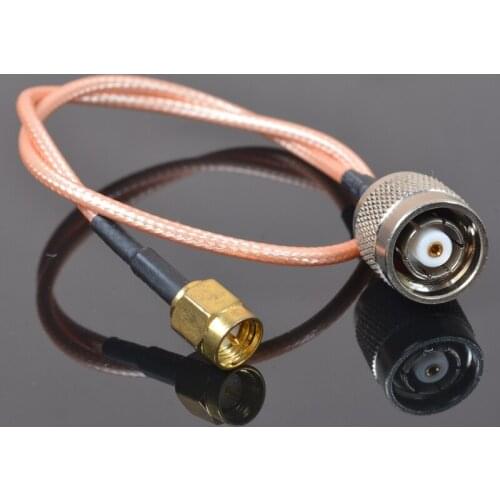 Sindax RP TNC male to SMA male straight crimp RG316 cable jumper pigtail 20cm Dropshipping