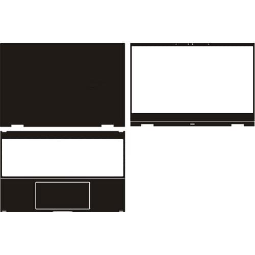 Carbon fiber Vinyl Laptop Sticker Skin Decals Cover Protector for Asus UXF3000 13"