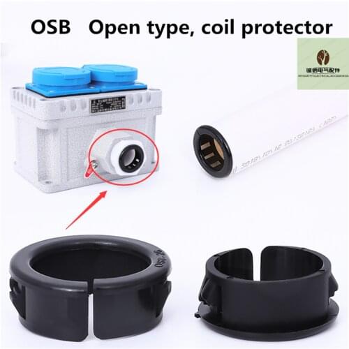 OSB open type protective wire sleeve plastic nylon coil protector cable buckle type protective wire distribution box hole plug