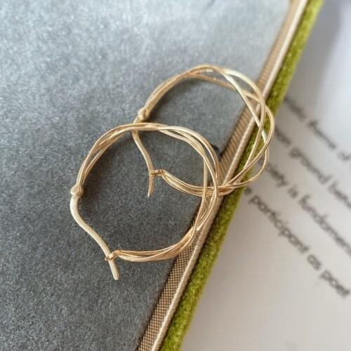 MADALENA SARARA Pure 18k Gold Earrings Exaggerated Gangle Women Earrings AU750 Made 100