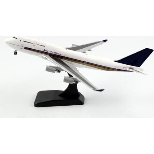 1:400 Scale Ansett Australia Airways B747-400 Airlines Model with Base Alloy Aircraft For Collectible Souvenir Show Gift Toys