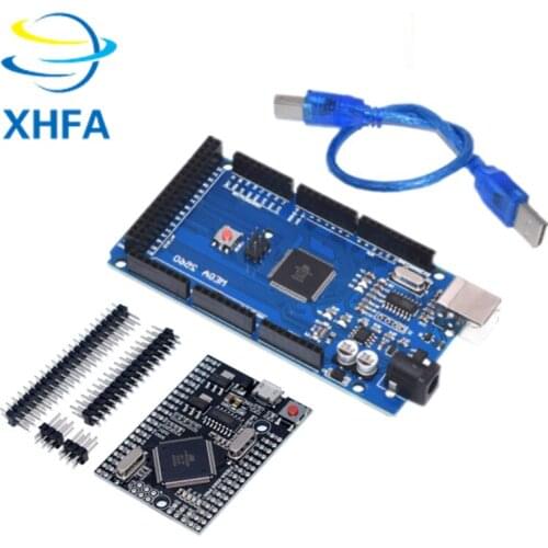 10PCS SAMIORE ROBOT MEGA2560 MEGA 2560 R3 (ATmega2560-16AU CH340G) AVR USB board with/without USB Cable