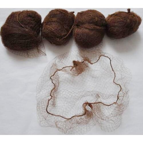 Elastic Nylon Hair Nets Invisible Dancing Hair Net Dark Brown Hairnets 200 Pieces