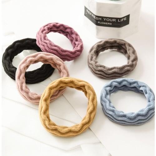 5 pcs Candy Colored Hair Scrunchies High Elastic Ponytail Holders Hairbands Hairring 4.5cm Hair Ties For Girls Hair Accessories