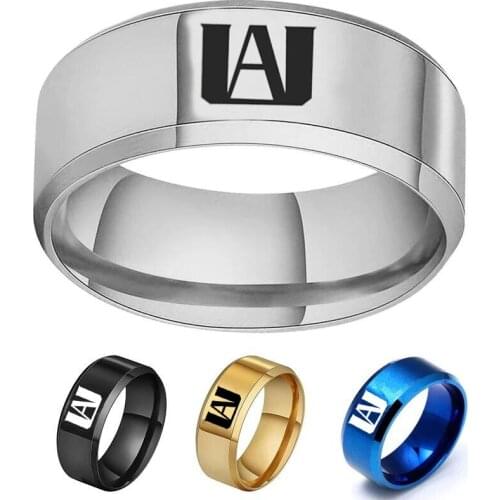 Anime Ring Cosplay Prop Men Ring Stainless Steel Little Finger Ring Jewelry Accessories for women men rings