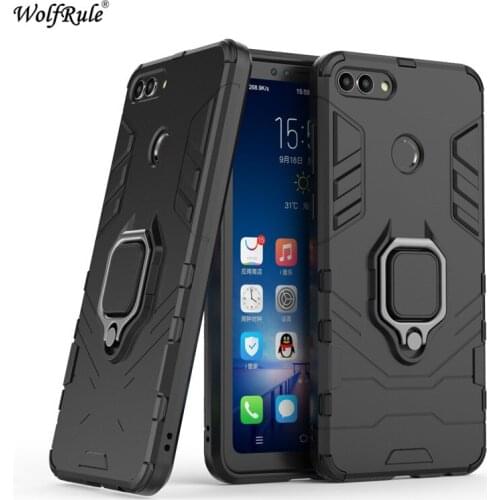 Cover Huawei Y9 2018 Case TPU & PC Ring Holder Armor Bumper Housings Phone Case For Huawei Y9 2018 Cover Enjoy 8 Plus 5.93