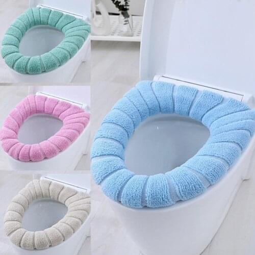 Toilet seat cover thickened universal washable toilet seat Warmer Mat O-Shape Toilet Seat Bidet Covers home Bathroom Supplies