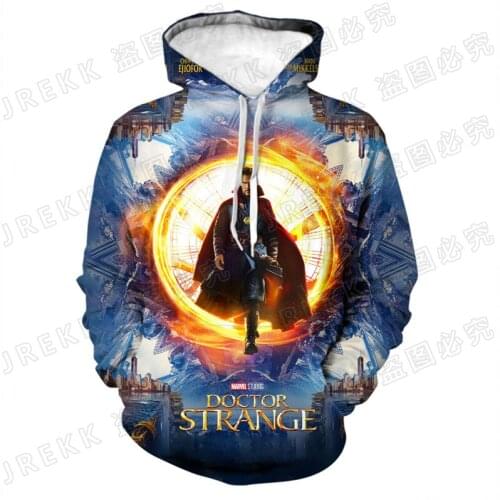 Doctor Strange 3D Print Hoodies Long Sleeve Men Women Children Fashion Pullover Sweatshirts Streetwear Boy Girl Kids Cool Coat