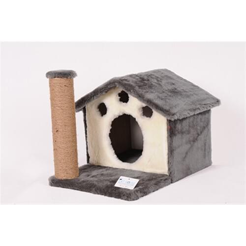 Cathause Home Slot Scratching 45 cm Gray