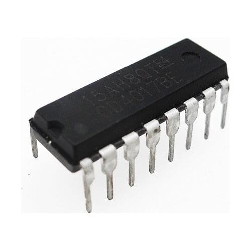 HAILANGNIAO 10PCS CD4017 CD4017B CD4017BE 4017 DECADE COUNTER DIVIDER IC DIP