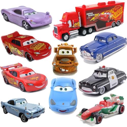 Toys Disney Pixar Cars 2 3 Lightning McQueen Jackson Cruz Heavy Truck Frank Harvester Royal Guard All Combination Kids Toy Car