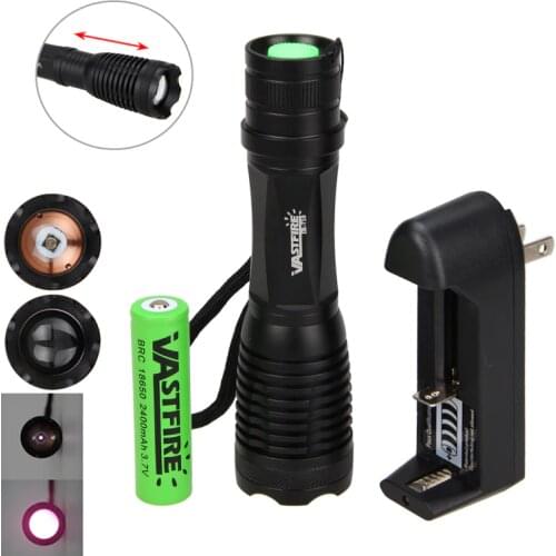 5w 940nm IR LED Zoomable Night Vision Infrared Radiation Flashlight Torch+battery To be used with Night Vision Device
