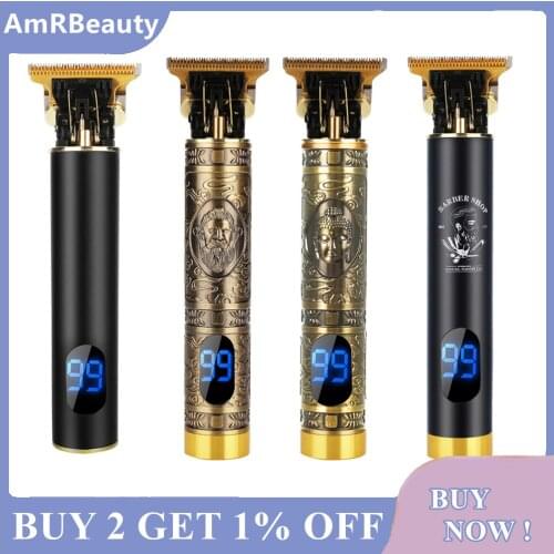 Electric hair clipper push hair digital engraving hair clipper Rechargeable Electric Shaver Beard Barber Hair Cutting Machine