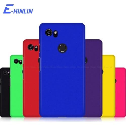 Matte Plastic PC Hard Back Cover For Google Pixel 2 3 3a 4 4a XL 2XL 3XL 3aXL 4XL 5 5G Ultra Thin Protective Phone Case
