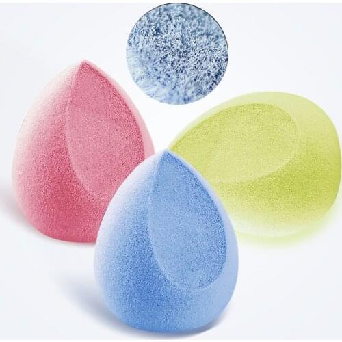 Microfiber Fluff Surface Cosmetic Puff Velvet Makeup Sponge Powder Foundation Concealer Cream Make Up Tool 2020 New