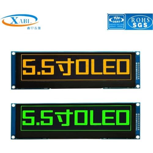 XABL 5.5 Inch OLED Module Resolution 256*64P OLED Display Module SSD1322 SPI PM material SPI 9Pin Factory Outlet Custom Size