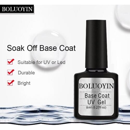 Base And Top Coat Gel Nail Polish UV 15ml Transparent Soak Off Primer Gel Polish Long Lasting Gel Lacquer Nail Art