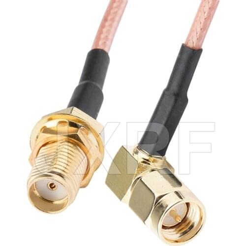 JXRF SMA Male right angle to SMA Female RF Coax Pigtail Cable RG316 Connector Adapter fast ship