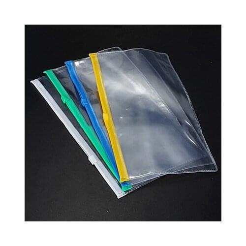 1PC A6 Transparent PVC Zipper Bag File Folder Document Filing Bag Stationery Bag Store School Office Supplies Waterproof