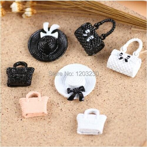 Diy jewelry decoration material 30pcs/lot alloy drop oil hats&handbags&basket pendant charms nacklace/key/phone chain charms