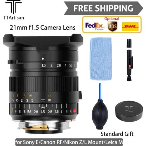 TTartisan 21mm f1.5 Camera Lens Full Frame for L Mount Nikon Z Canon RF Sony E Leica M Professional Photography Free Shipping
